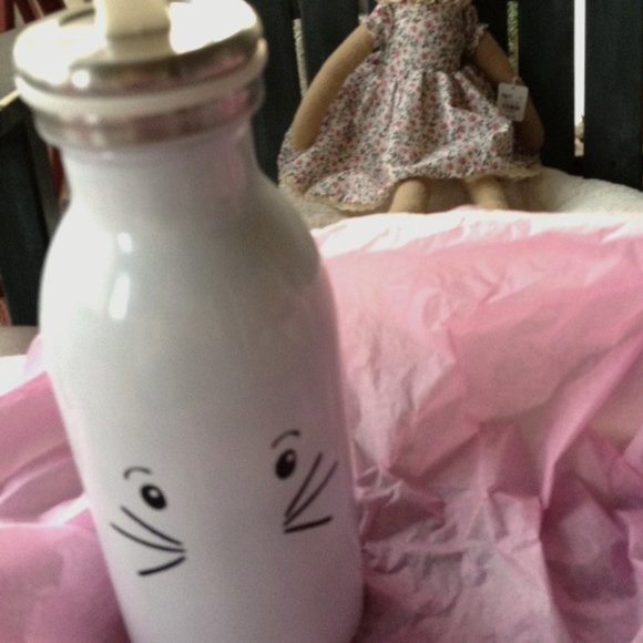 Pier 1 Other - Pier 1 Stainless Kitty Bunny Face Thermos Bottle